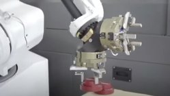 Increase the efficiency of your CNC turning lathe with Pallet Unload Machine-tending Robot