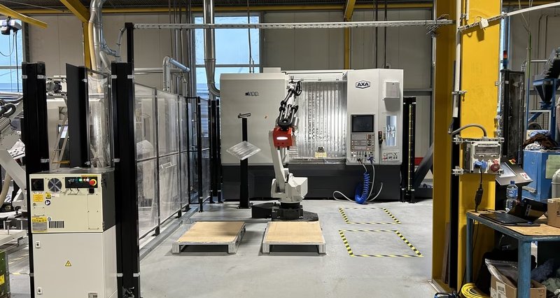 RoboJob provides CNC automation for Axa CNC machines - RoboJob USA